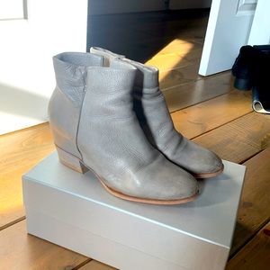 Strategic Grey Concealed Wedge Ankle Bootie